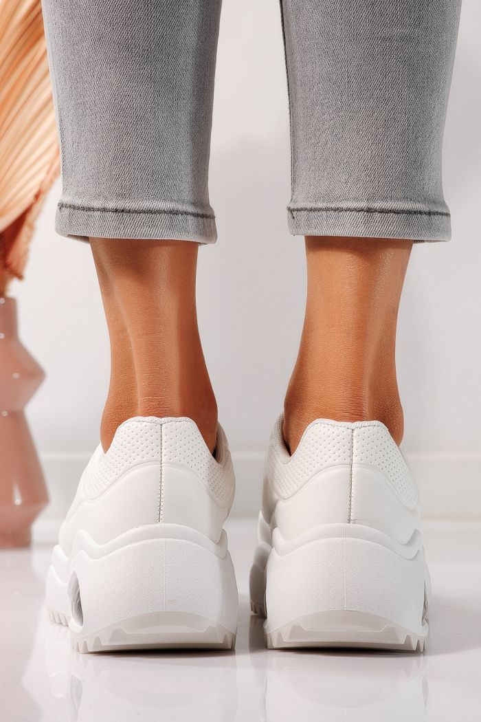 Дамски маратонки бели от еко кожа Audrey #24554