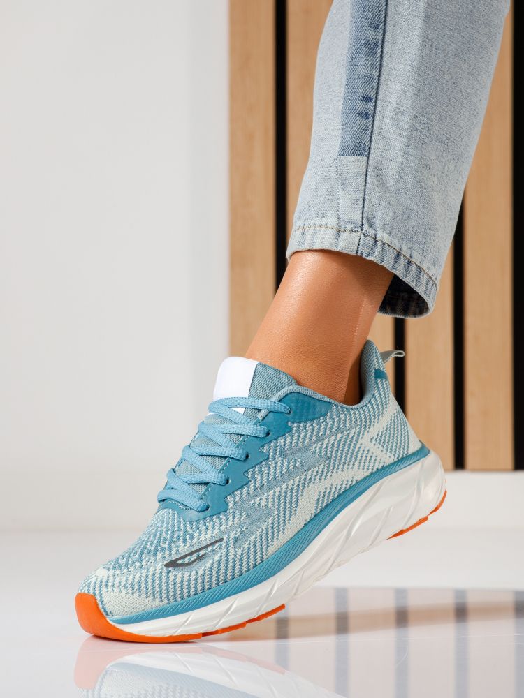 Дамски маратонки зелени от текстилен материал Luisa #24560