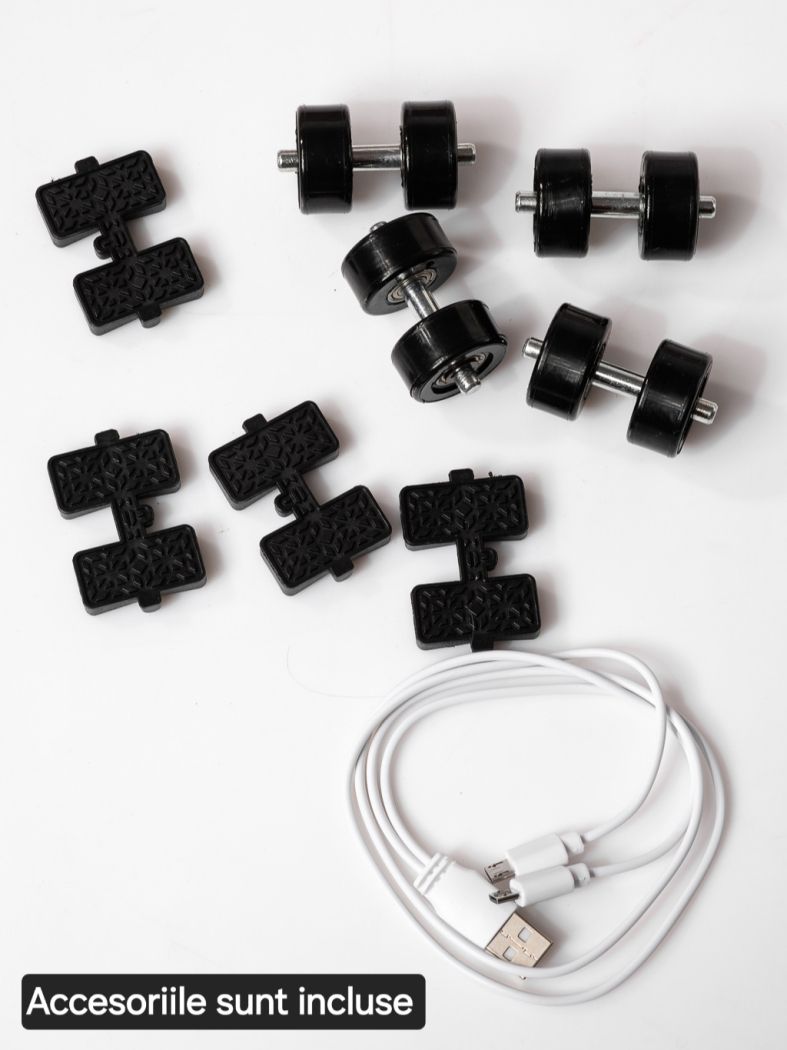 Маратонки с колелца червени от еко кожа Helys2 #24574