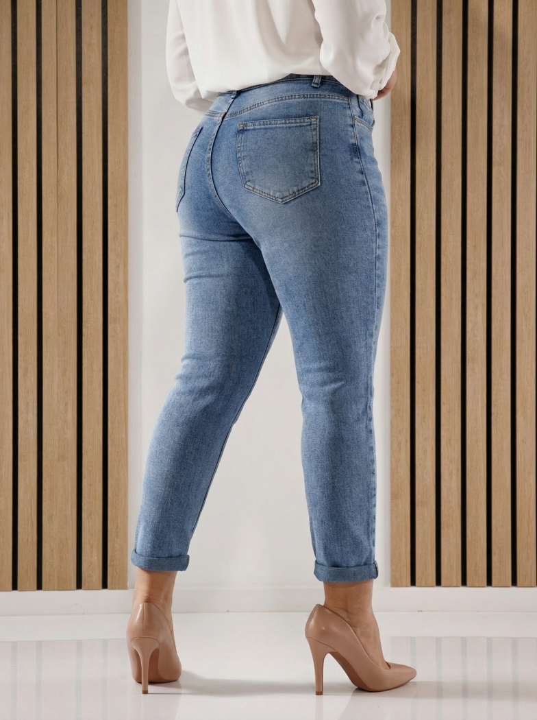 Дънки дамски MomFit Helena сини #A1395