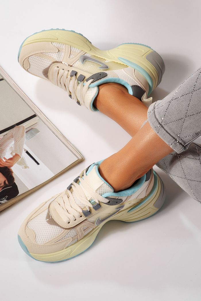 Дамски маратонки бежови от еко кожа Amy #24603