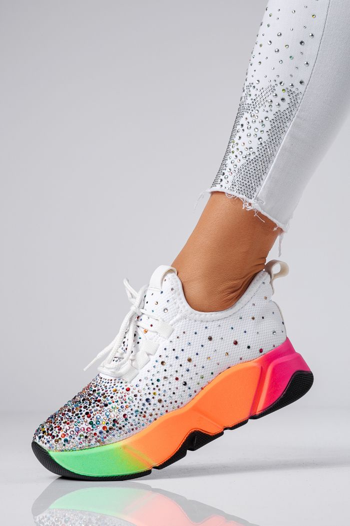 Дамски многоцветни текстилни маратонки Maria #24607