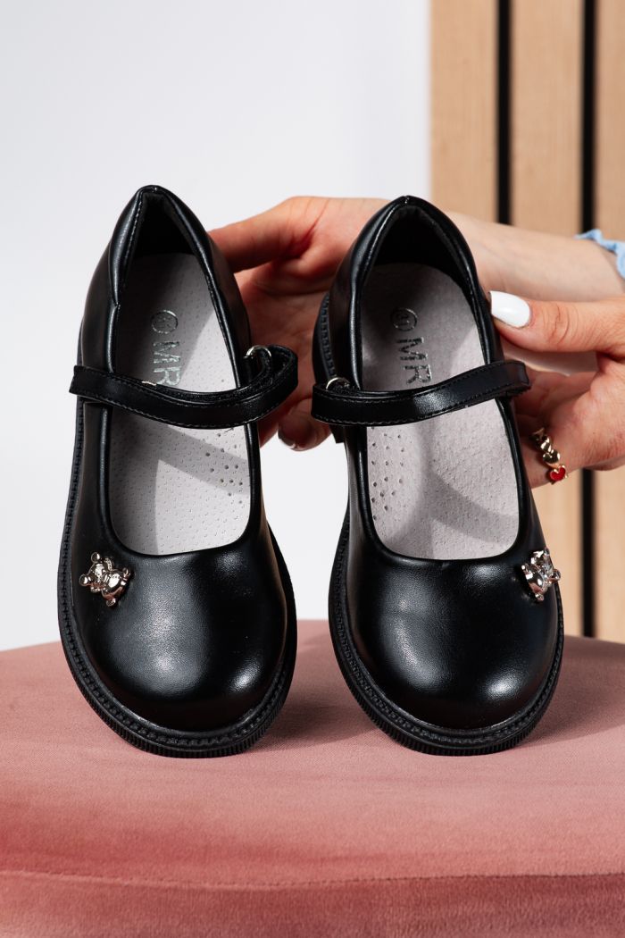 Обувки за момичета черни от еко кожа Maria #24632