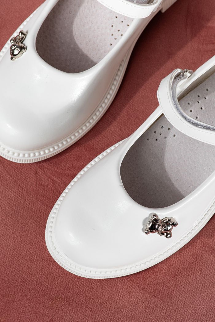 Обувки за момичета бели от еко кожа Maria2 #24636