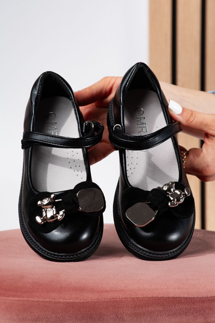 Обувки за момичета черни от еко кожа Alina2 #24640