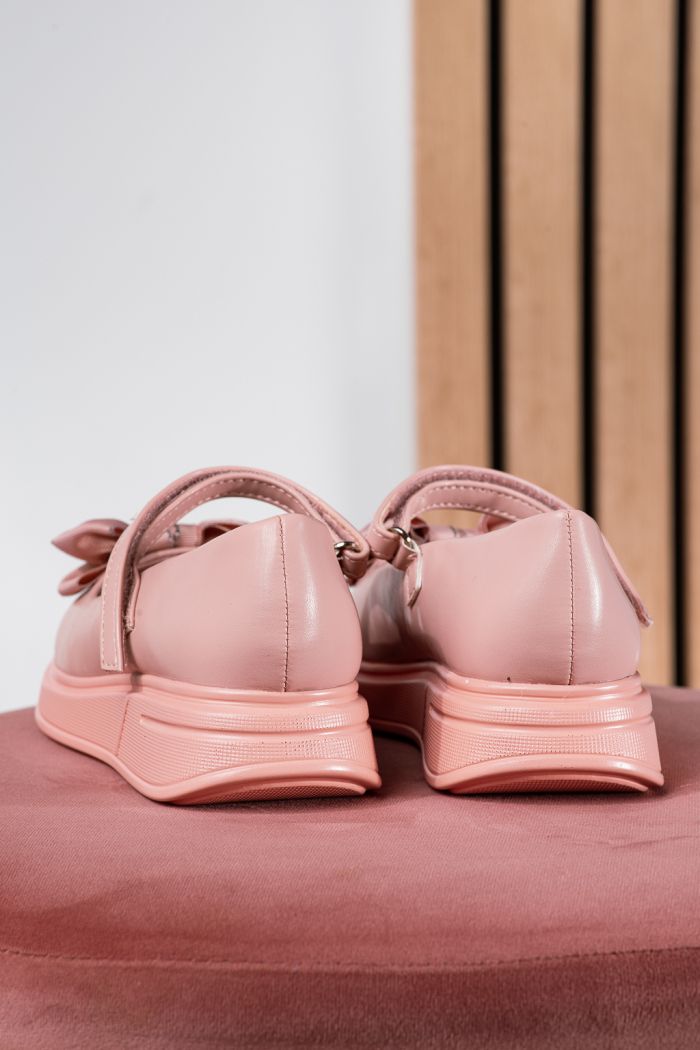 Обувки за момичета розови от еко кожа Alis2 #24651