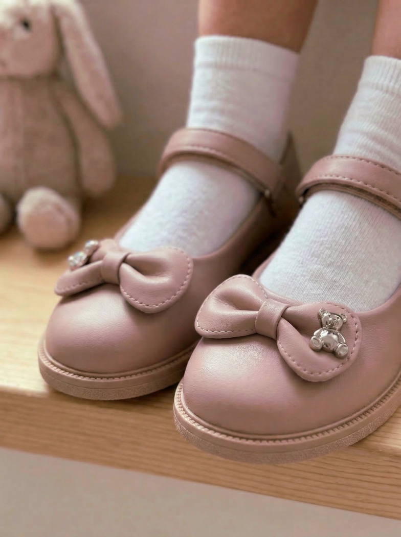 Розови обувки за момиче от екокожа Lorete #24625