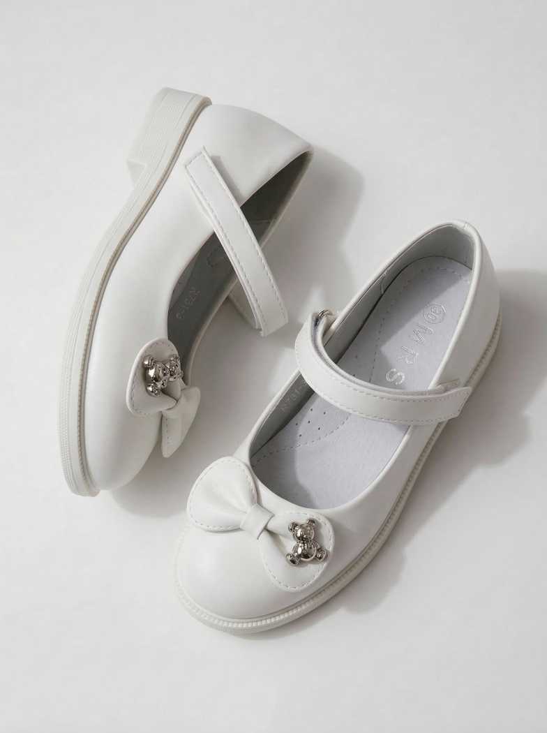 Бели момичешки обувки от органична кожа Lorete #24624