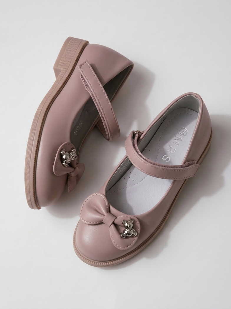 Розови обувки за момиче от екокожа Lorete #24625