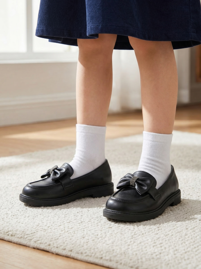 Черни обувки за момиче от еко кожа Alda #24618