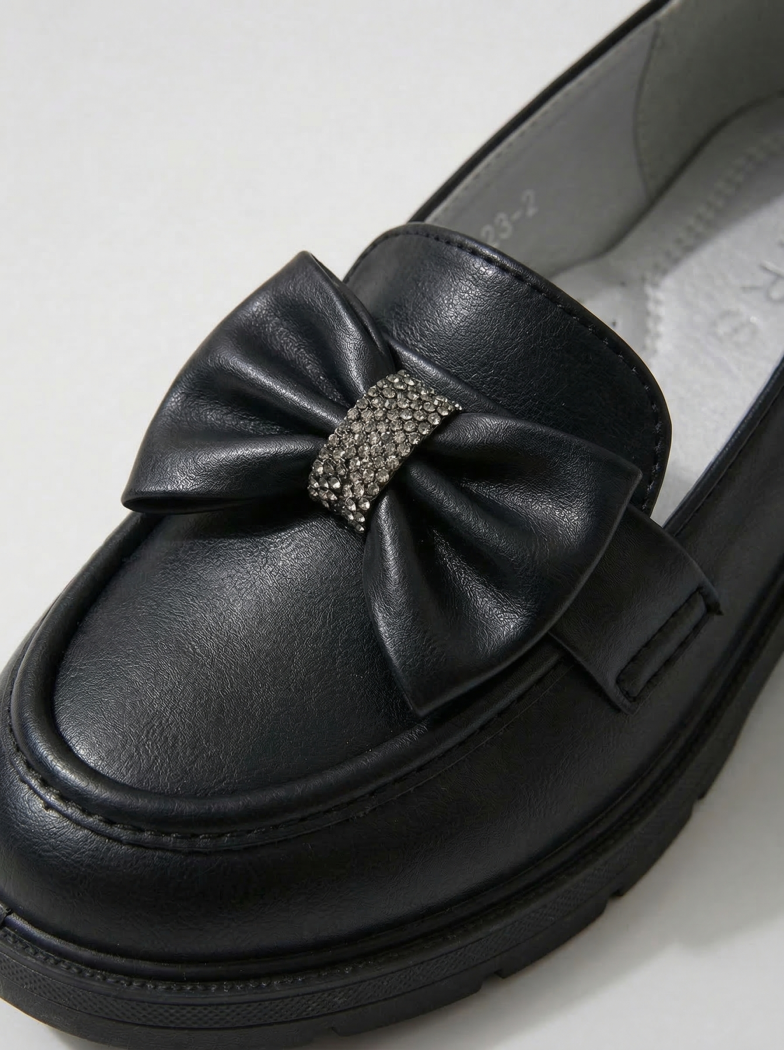 Черни обувки за момиче от еко кожа Alda #24618