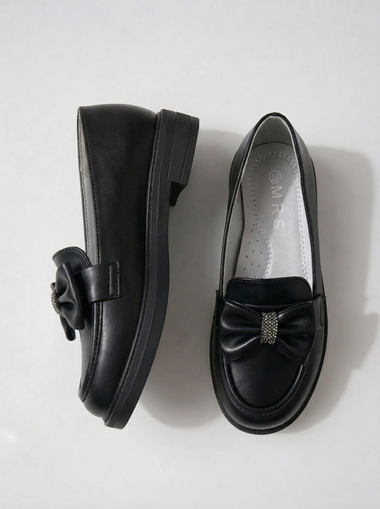 Черни момичешки обувки от еко кожа Alda2 #24620