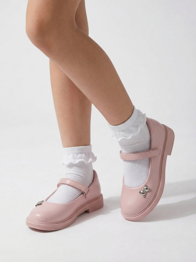 Обувки за момичета розови от еко кожа Maria2 #24634