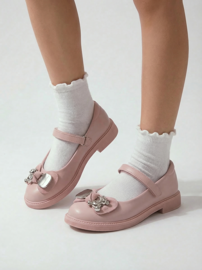 Обувки за момичета розови от еко кожа Alina2 #24637
