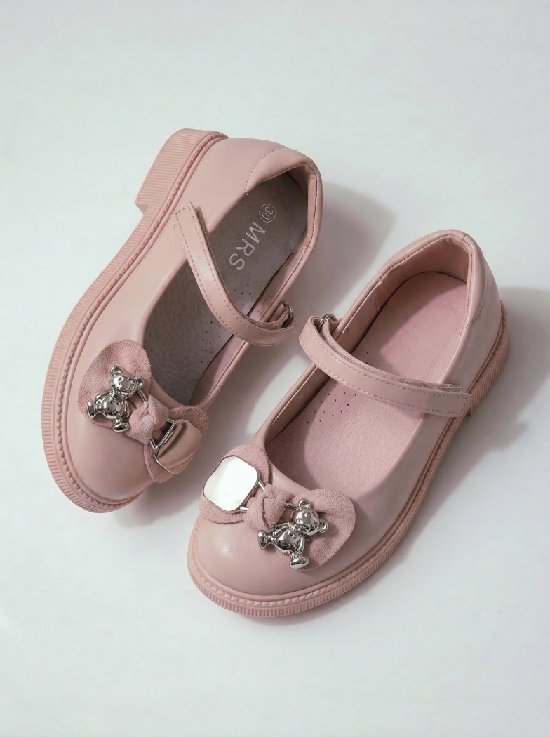 Обувки за момичета розови от еко кожа Alina2 #24637
