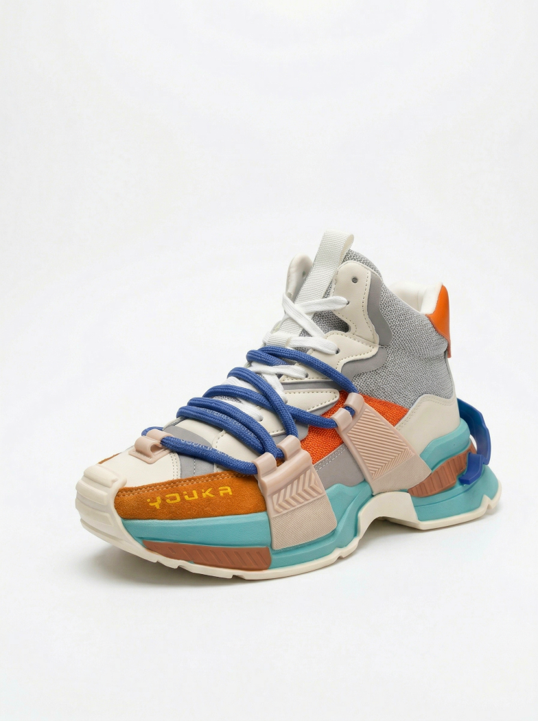 Дамски маратонки оранжеви от еко кожа Nyssa #24682