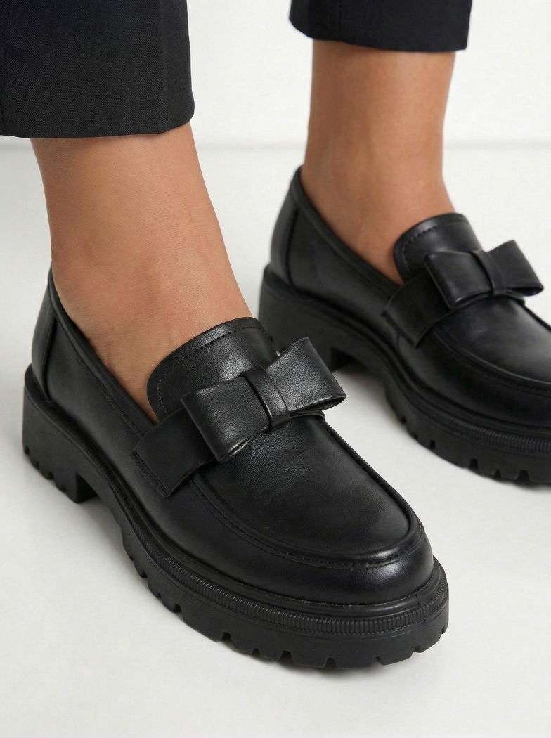 Всекидневни дамски обувки черни от еко кожа Brielle #24663