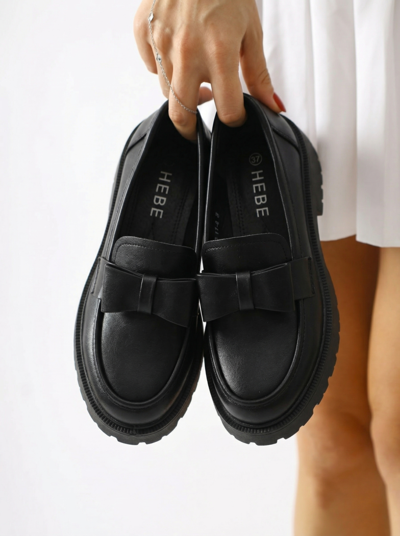 Всекидневни дамски обувки черни от еко кожа Brielle #24663