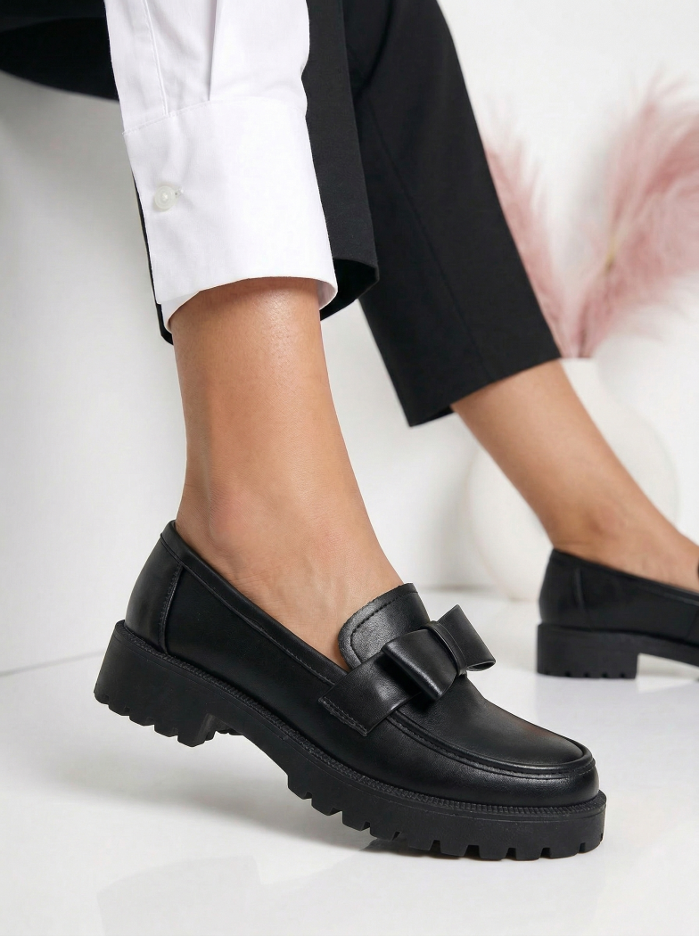 Всекидневни дамски обувки черни от еко кожа Elaris #24671