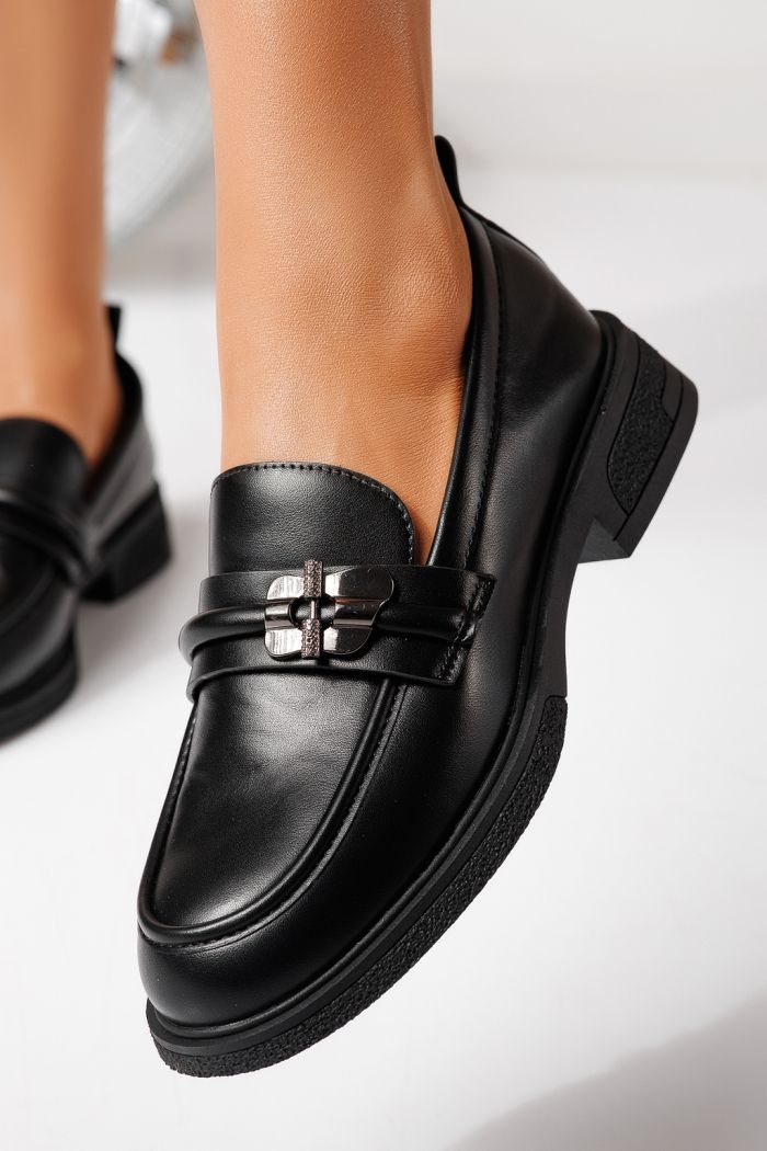 Всекидневни дамски обувки черни от еко кожа Calista #24897