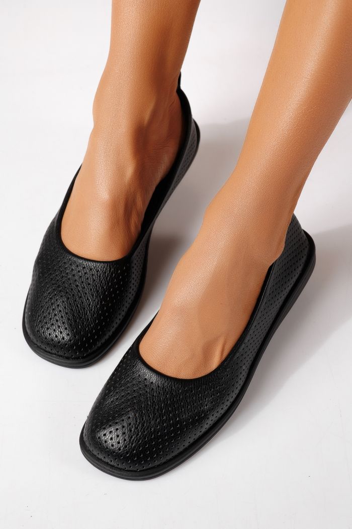 Дамски балерини черни от еко кожа Amaya #24880