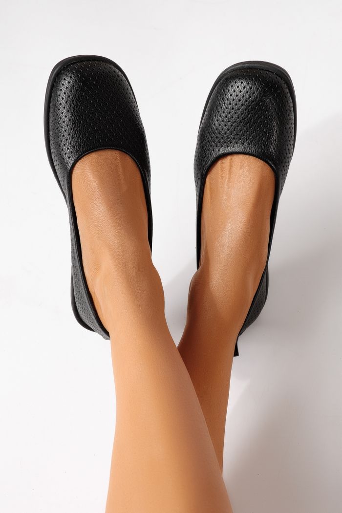 Дамски балерини черни от еко кожа Amaya #24880