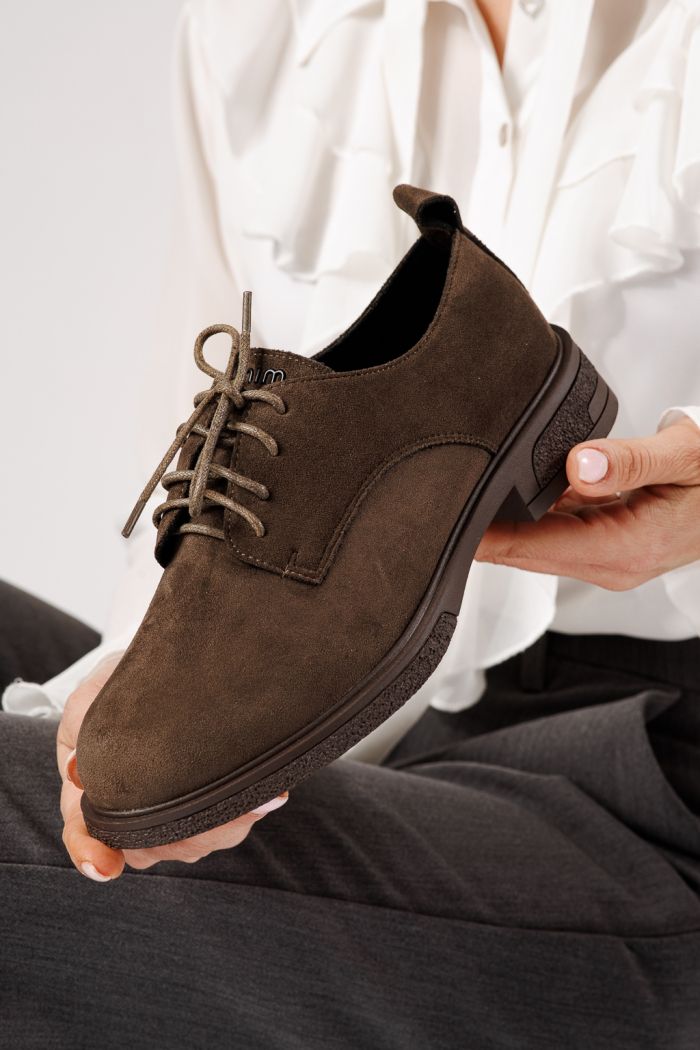 Всекидневни дамски обувки зелени от обърната еко кожа Bellamy #24890