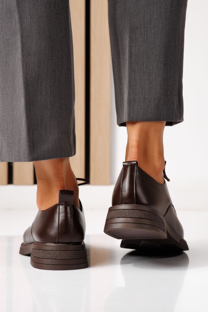 Всекидневни дамски обувки кафяви от еко кожа Bellamy #24889