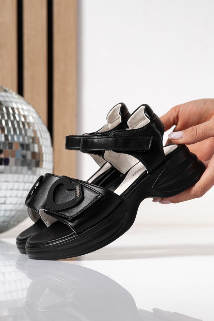 Детски сандали черни от еко кожа Dysis #24911