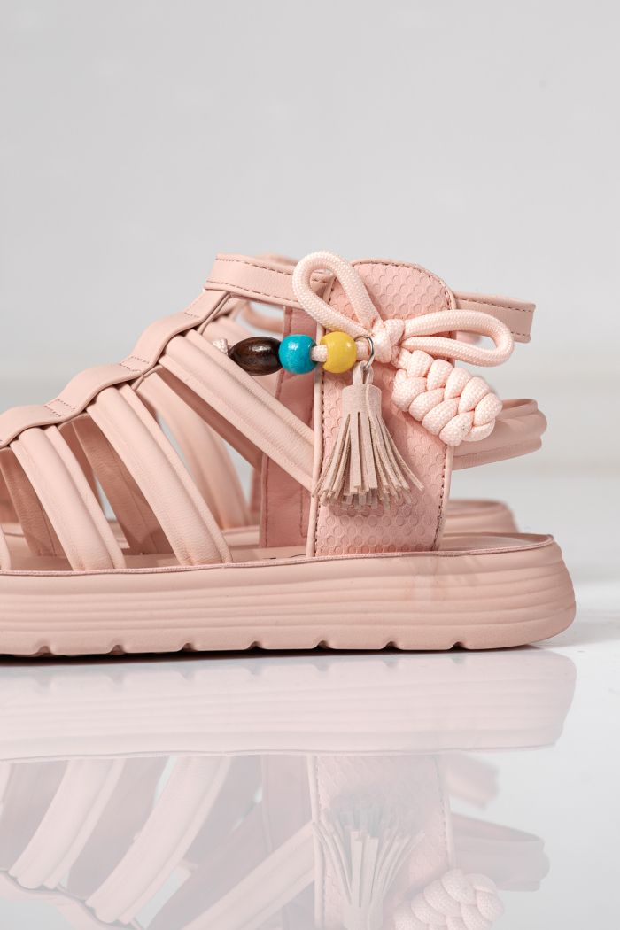 Детски сандали розови от еко кожа Madison #24959