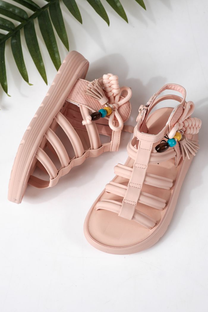 Детски сандали розови от еко кожа Madison #24959