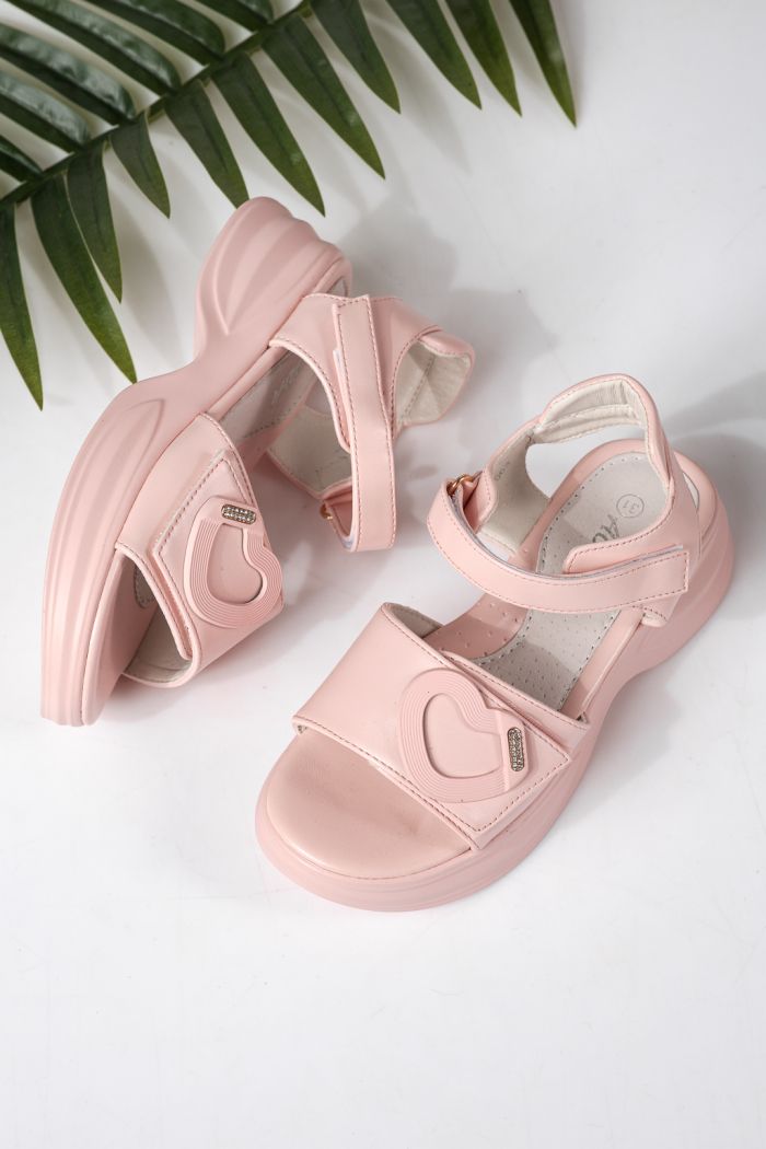 Детски сандали розови от еко кожа Dysis #24909
