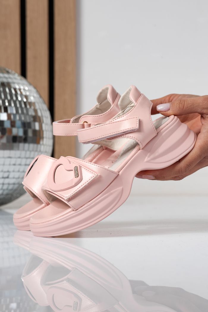 Детски сандали розови от еко кожа Dysis #24909