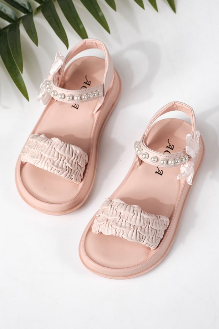 Детски сандали розови от еко кожа Harper #24961