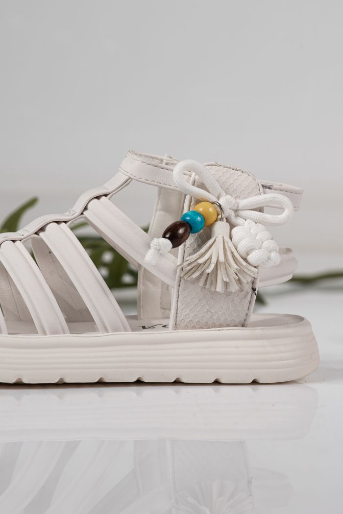 Детски сандали бели от еко кожа Madison #24924