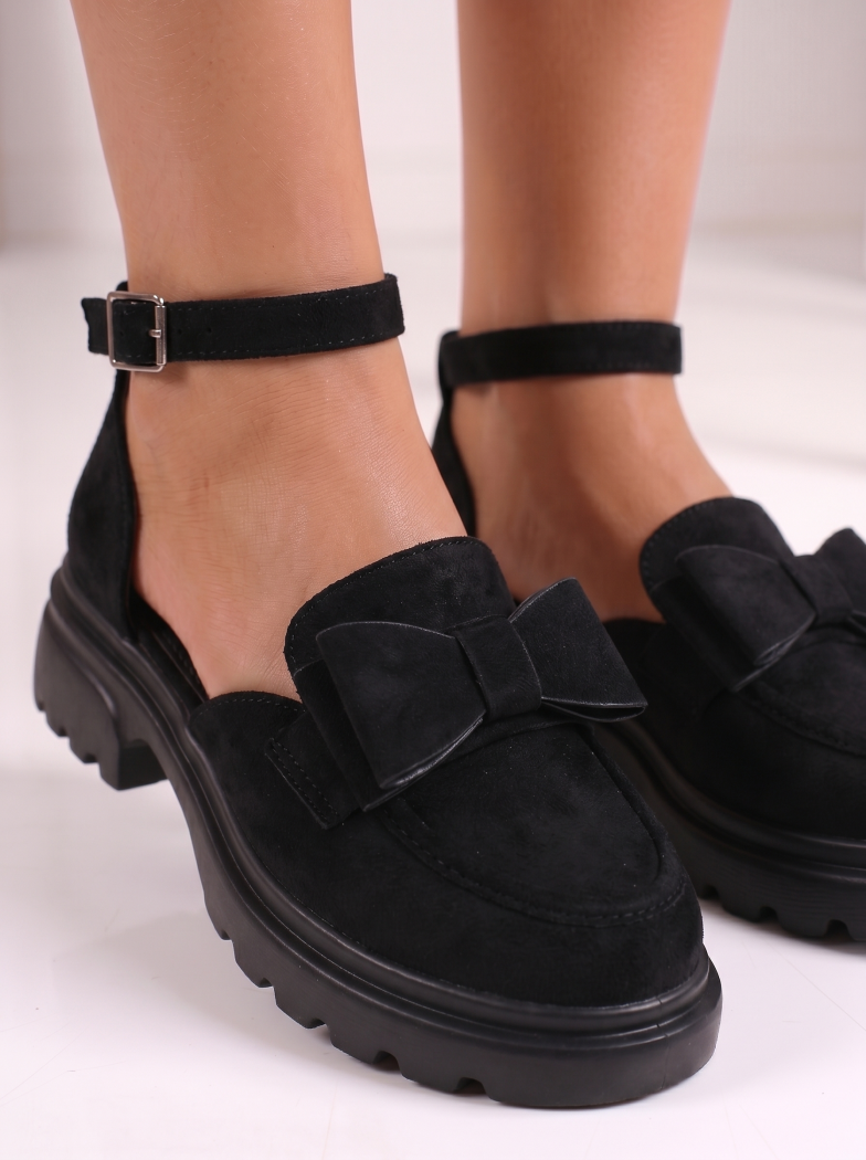 Дамски черни ежедневни обувки от екокожа Maris #24995