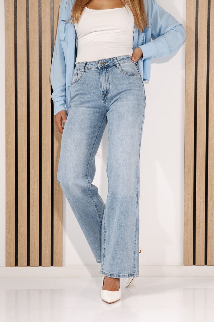 Дамски дънки Wide Leg Azalea сини #A1428