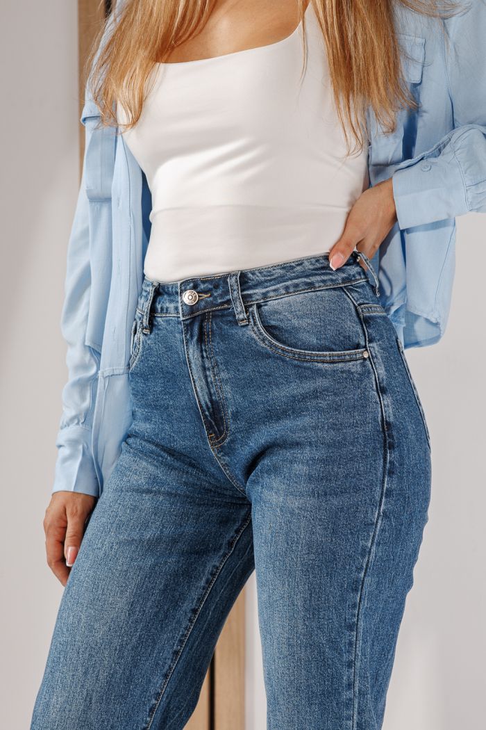 Дамски дънки Skater Fit Yara сини #A1437
