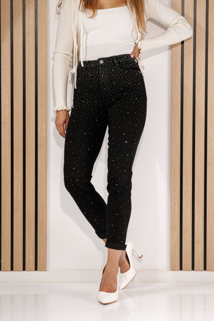 Дамски дънки Mom Fit Mariel черни #A1427