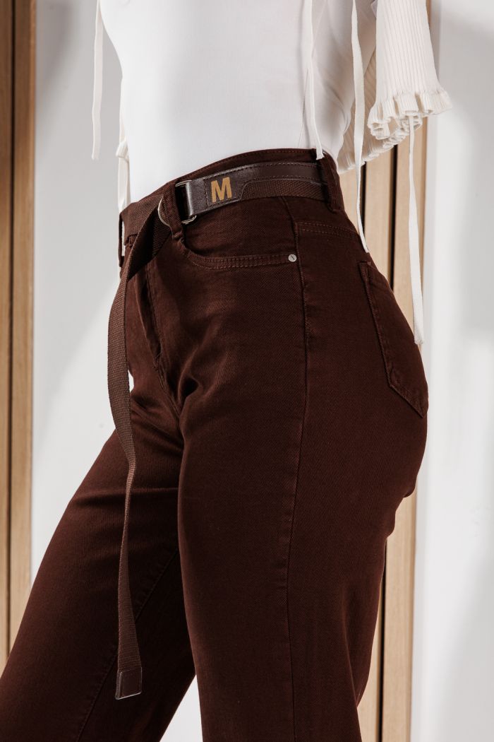 Дамски дънки Baggy Fit Sarah кафяви #A1463