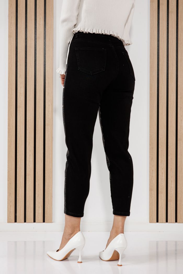 Дамски дънки Baggy Fit Alma черни #A1457
