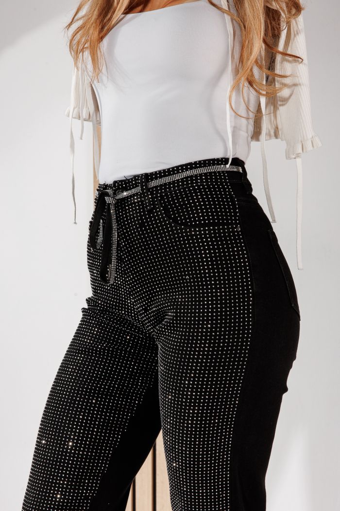 Дамски дънки Baggy Fit Alma черни #A1457