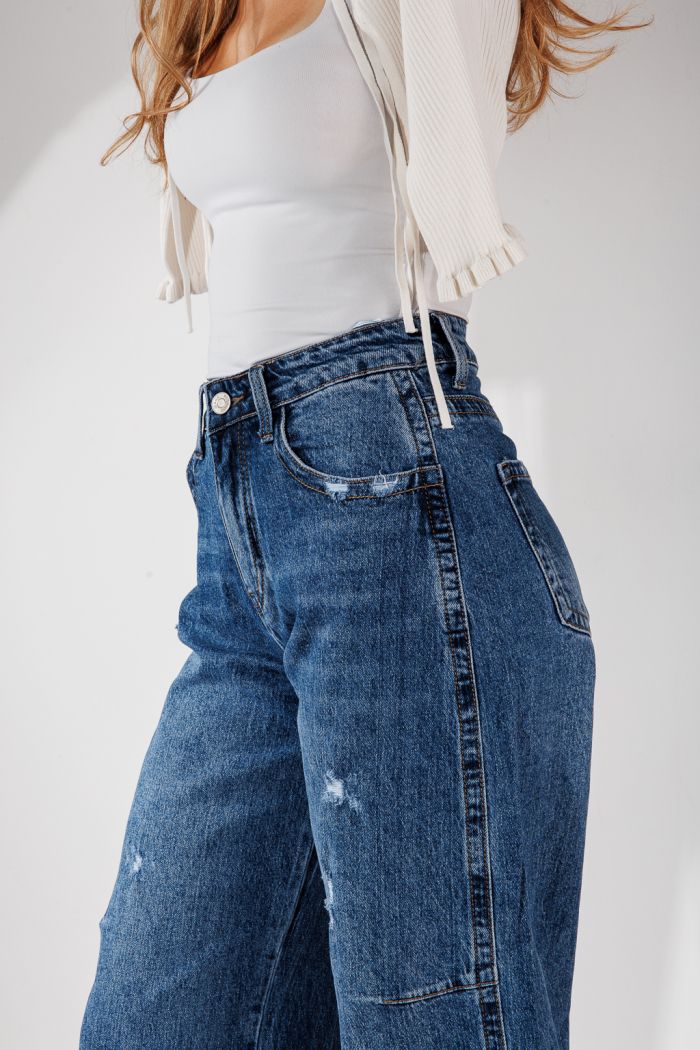 Дамски дънки Loose Fit Noa сини #A1450