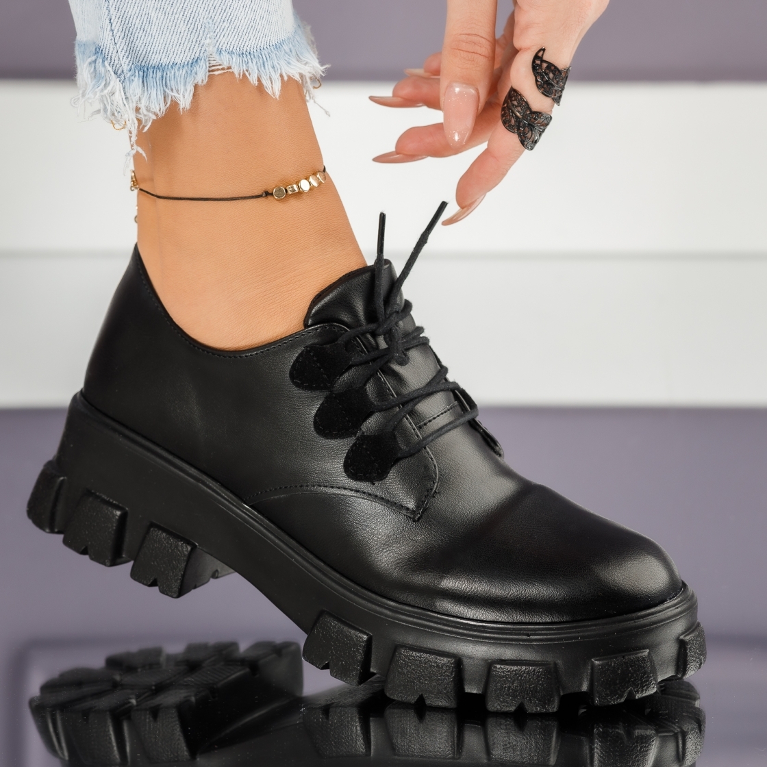 дамски ежедневни обувки Lily черен #4053M
