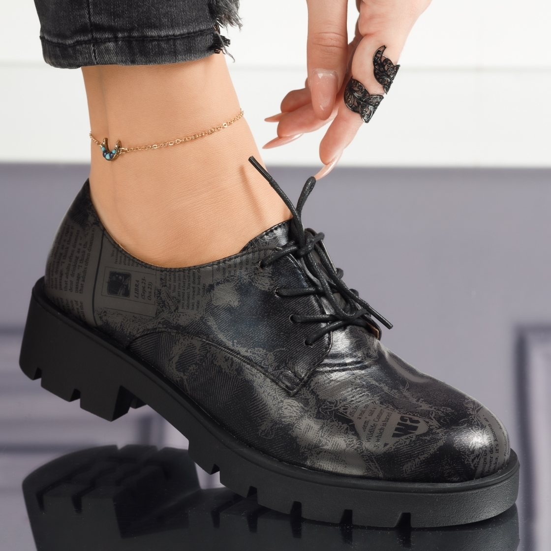 дамски ежедневни обувки Stefania черен #4104M