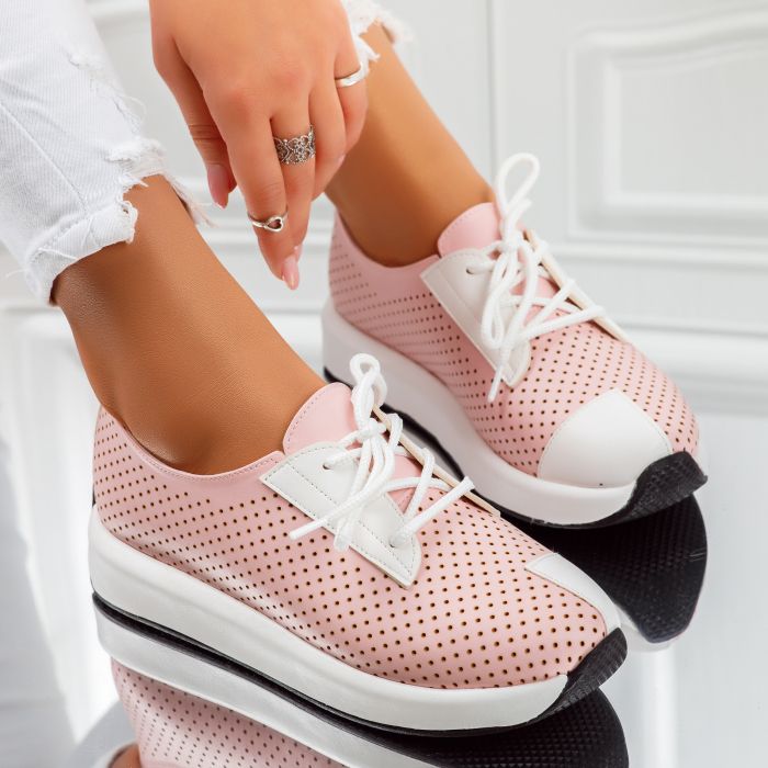 дамски ежедневни обувки Mason розово #5681M