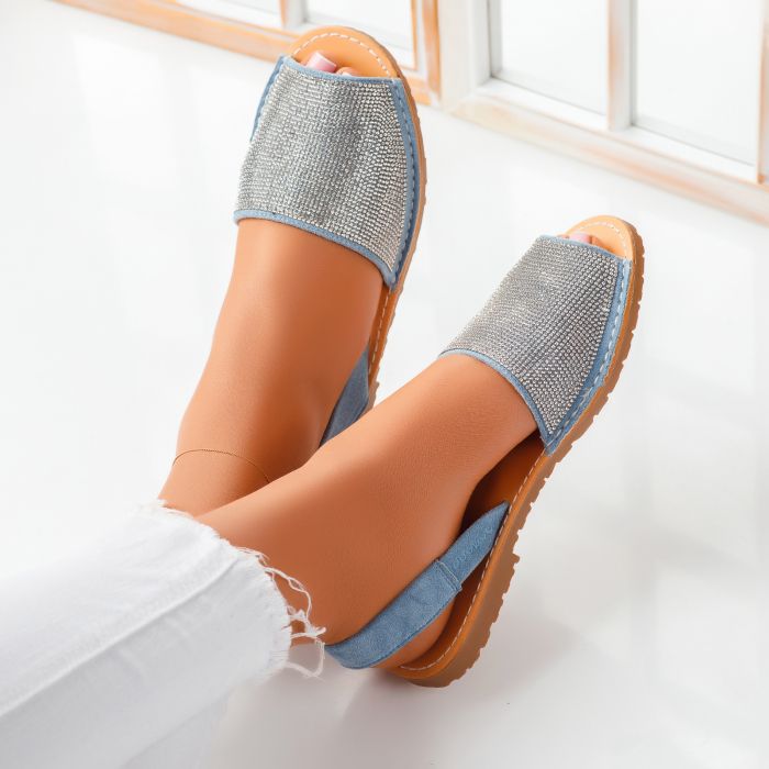 Дамски сандали Ashe метличина #5808M