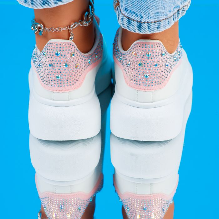Дамски спортни обувки Dorothea розово #6507M