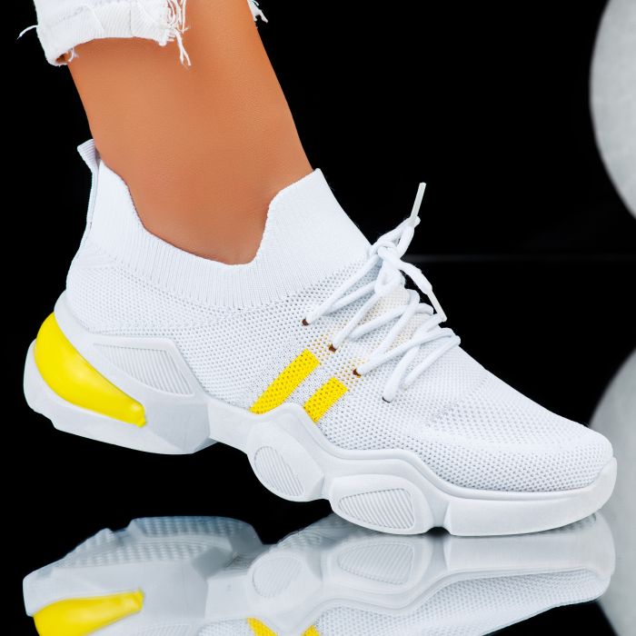 Дамски спортни обувки Karina белина/Gбелинаni #6470M
