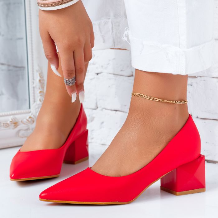 Обувки на токчета Favela червен #6629M